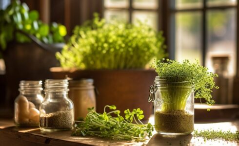 kitchen herb garden