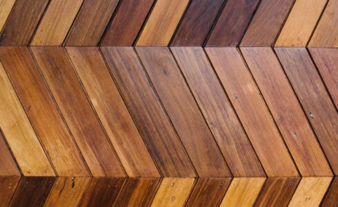 herringbone wood floor